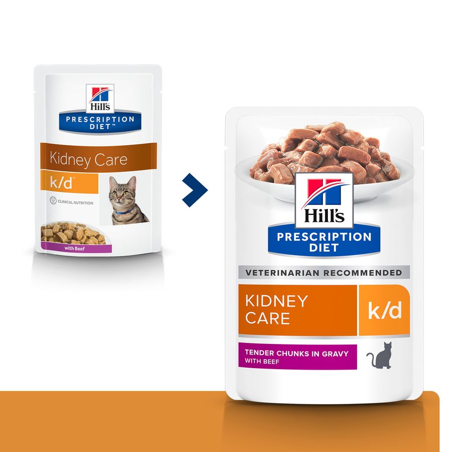 Hill's Hill'S Kd Beef Adult Dry Cat Food pet food packaging